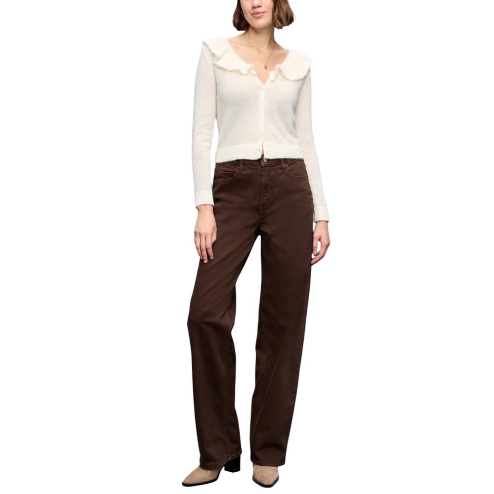 Old Navy Extra High-Rise Wide-Leg Jeans Brown Size 20 Secret-Smooth Pockets NWT